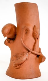 [China] Yixing Pottery Bird Vase