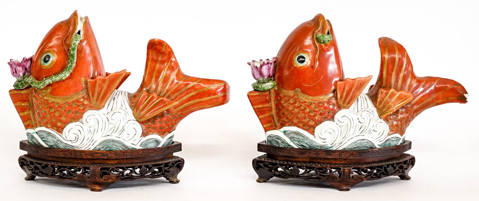 [China] Pair of Chinese Porcelain Koi Fish (1 of 9)