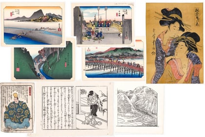 (8) Japanese Woodblock Prints