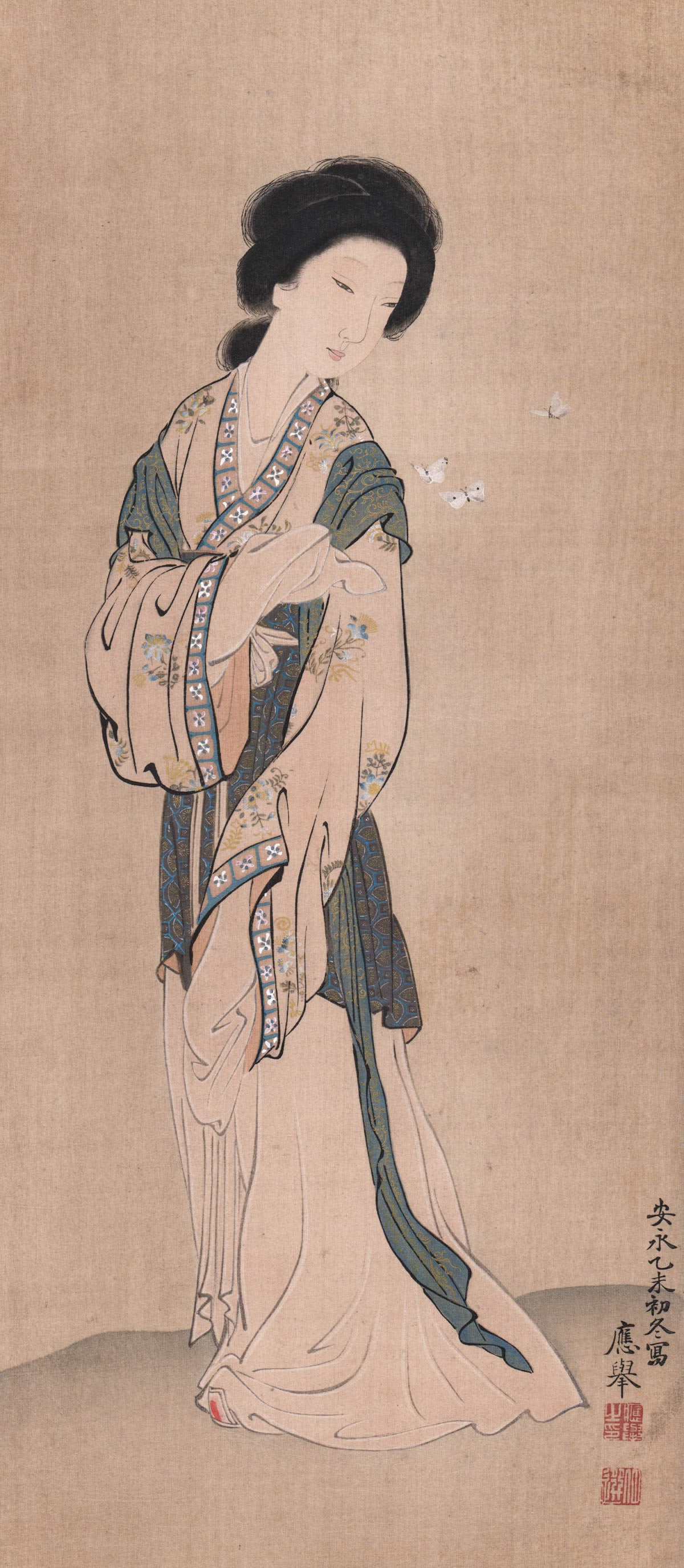 Maruyama Okyo (Okio) Original Scroll Painting (1 of 5)