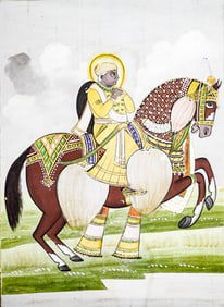 [India] Antique Gouache Original Painting