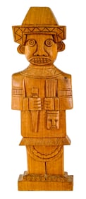 Ecuador 16IN Carved Wood Figure