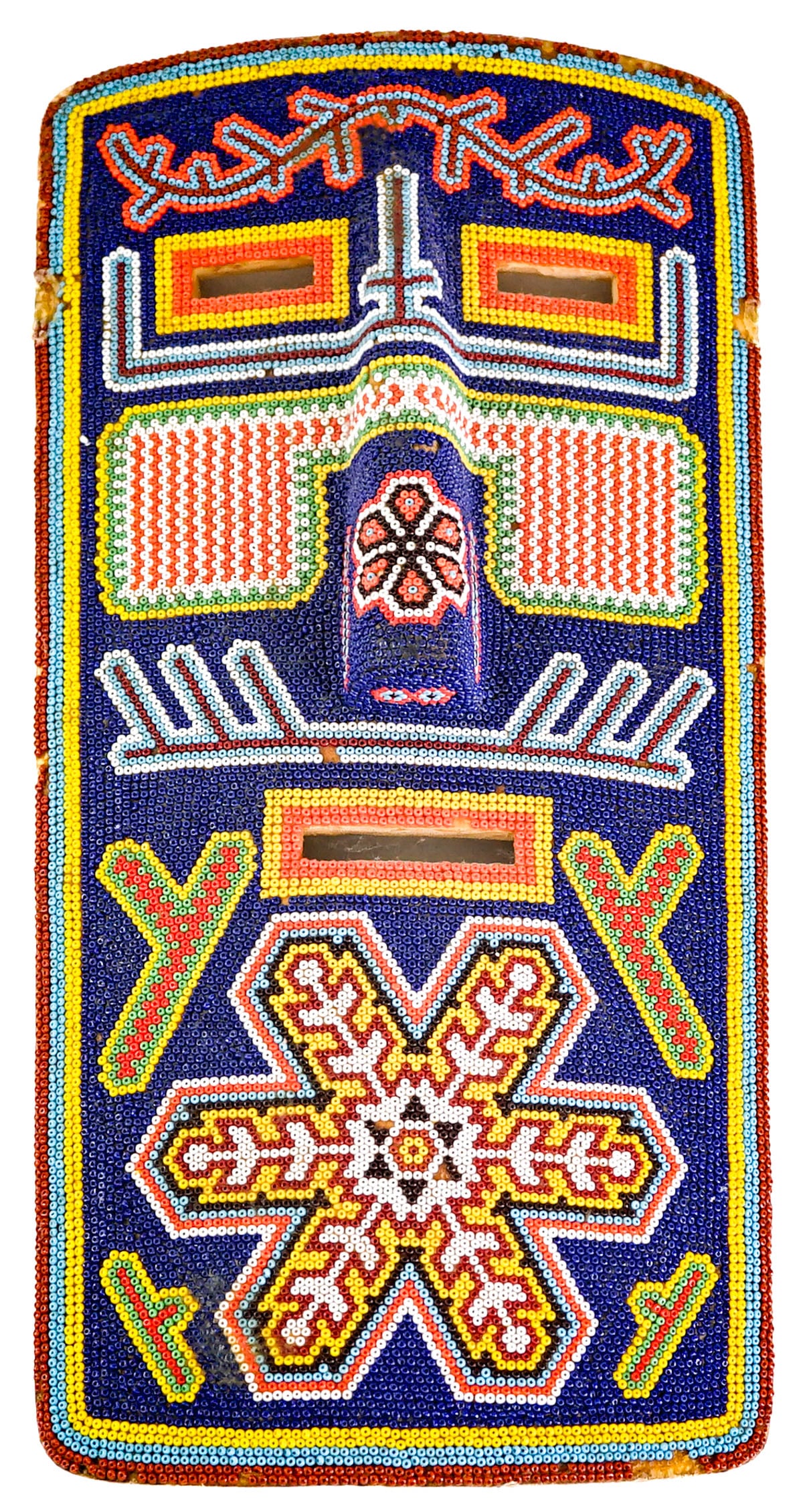 Beaded Ethnic Mask [Multi-Colored] (1 of 2)