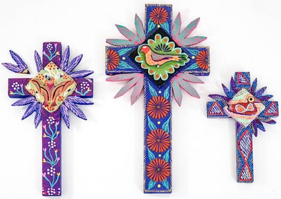 Oaxaca Alebrijes (3) Folk Art [Crosses]
