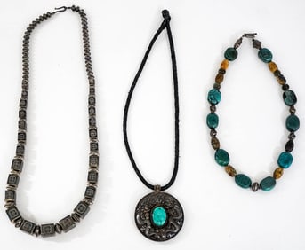 Necklaces (3) Assorted [Turquoise]