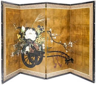 Asian Four Panel Screen.