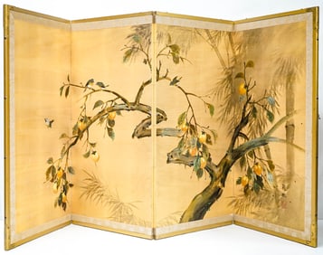 Asian Four Panel Screen.