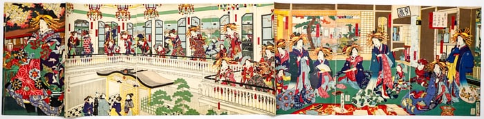 Antique Japanese Original Woodblock Prints (7)