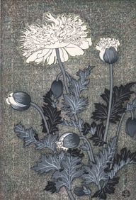 Benji Asada Woodblock Print [Poppies]