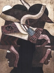 JAVIER ARÉVALO Etching SIGNED 1987 P/A