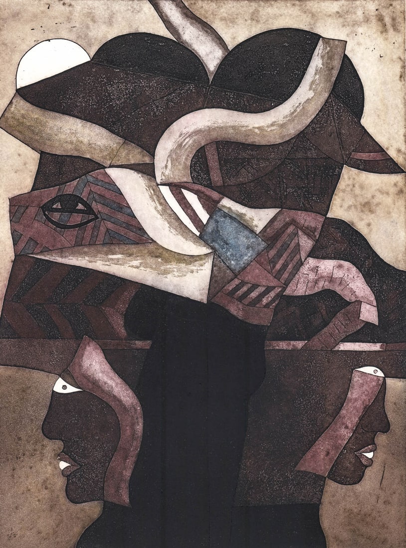 JAVIER ARÉVALO Etching SIGNED 1987 P/A: JAVIER ARÉVALO (1937-2020) etching pencil signed and dated MEX '87 lower right, titled 'Juan Pabos' lower center and P/A lower left. Sheet measures 21 x 15.5 in. Measures 21 x 15.5 inches for shippin