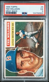Ted Williams 1956 Topps Gray Back #5 PSA 5