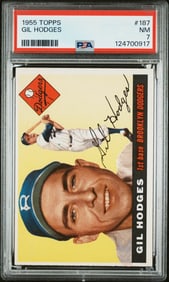 Gil Hodges 1955 Topps #187 PSA 7