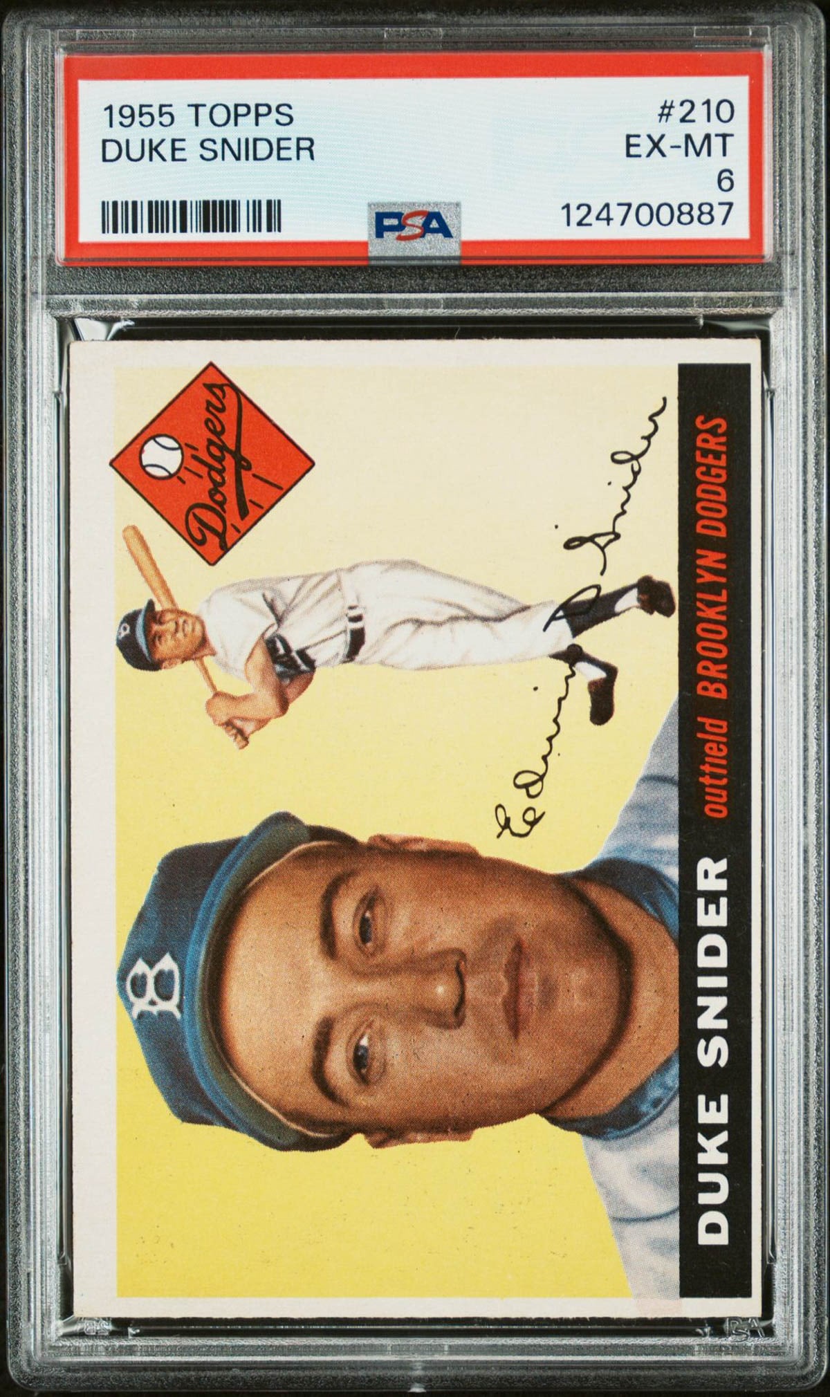 Duke Snider 1955 Topps #210 PSA 6 (1 of 2)