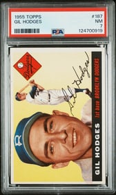 Gil Hodges 1955 Topps #187 PSA 7
