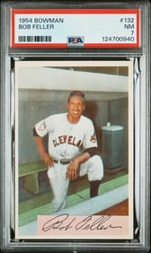 Bob Feller 1954 Bowman #132 PSA 7