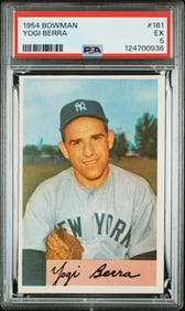 Yogi Berra 1954 Bowman #161 PSA 5