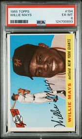 Willie Mays 1955 Topps #194 PSA 6