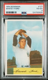 Whitey Ford 1954 Bowman #177 PSA 4