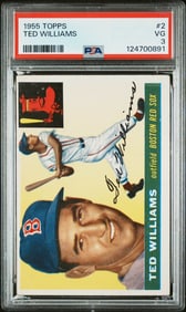 Ted Williams 1955 Topps #2 PSA 3