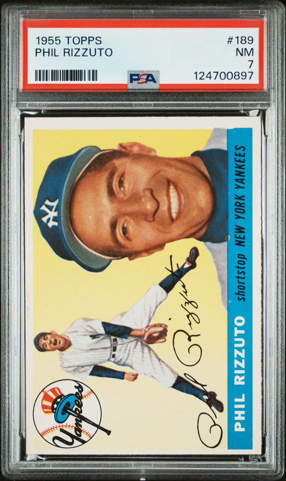 Phil Rizzuto 1955 Topps #189 PSA 7 (1 of 2)