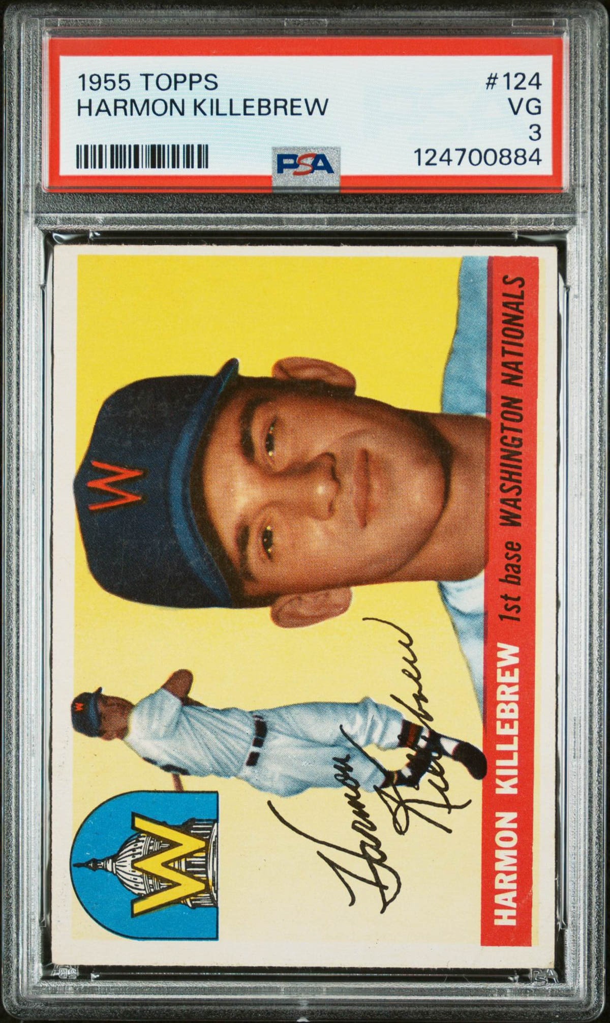 Harmon Killebrew 1955 Topps (RC) #124 PSA 3 (1 of 2)