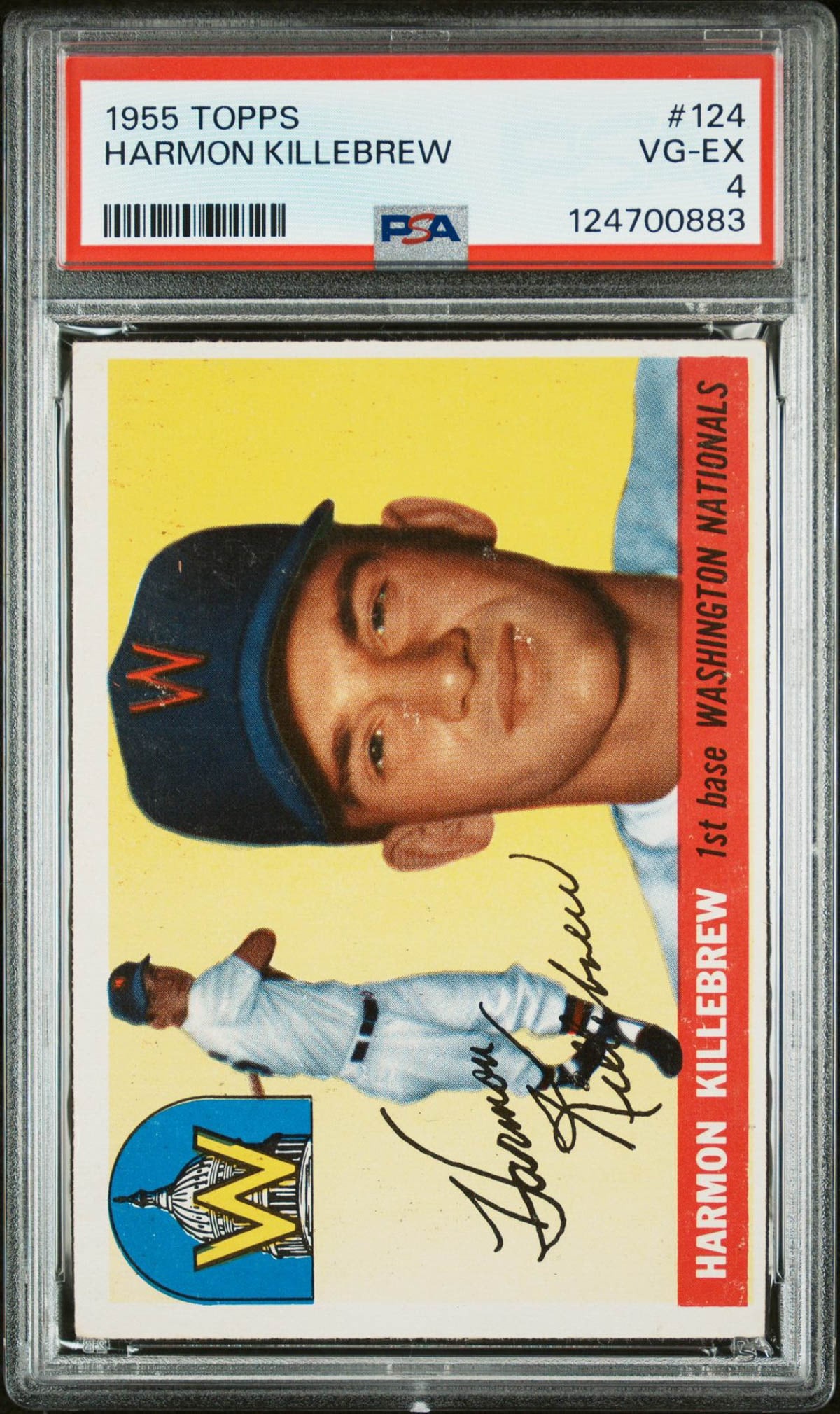 Harmon Killebrew 1955 Topps (RC) #124 PSA 4 (1 of 2)