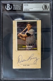 Dale Long SIGNED GPC BAS COA