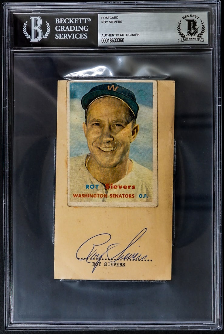 Roy Sievers SIGNED GPC BAS COA (1 of 2)