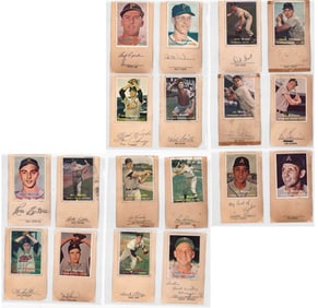 (18) BB Player SIGNED 1957 Topps GPC BAS COA