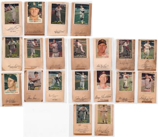 (20) BB Player SIGNED 1957 Topps GPC BAS COA