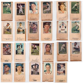 (23) BB Player SIGNED 1957 Topps GPC BAS COA
