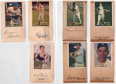 (7) BB Player 1957 Topps Cards GPC