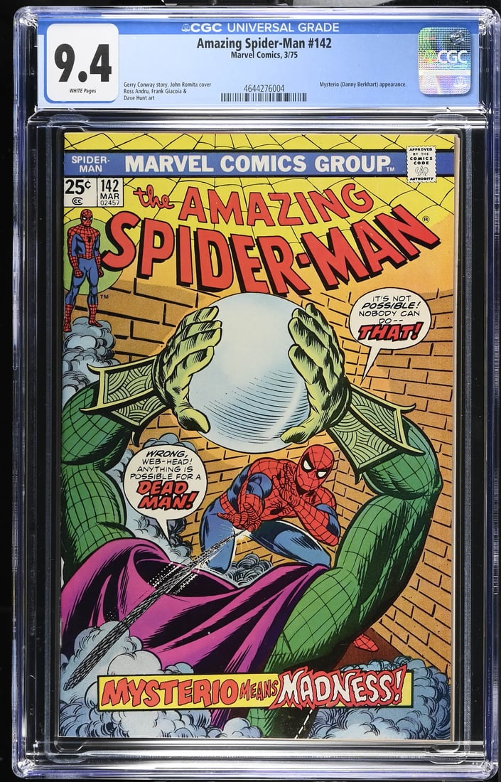 Amazing Spider-Man # 142 CGC 9.4 WHITE PAGES (1 of 2)
