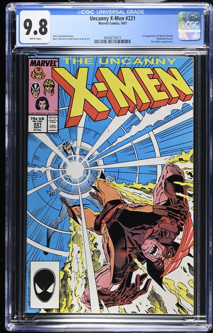 Uncanny X-Men #221 (9/87) CGC 9.8 WHITE PAGES (1 of 2)