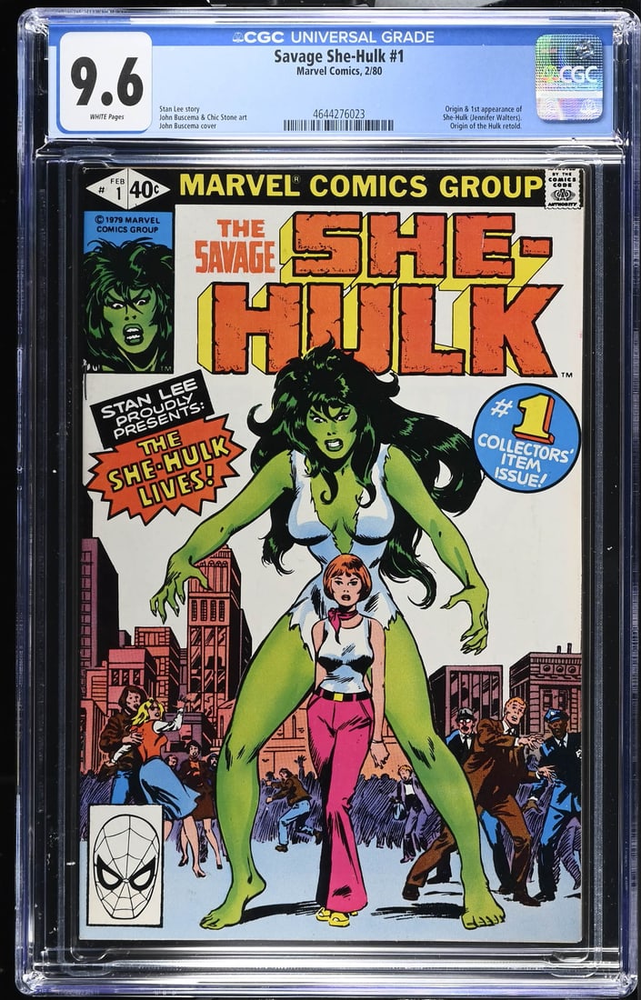 Savage She-Hulk #1 (2/80) CGC 9.6 WHITE PAGES (1 of 2)