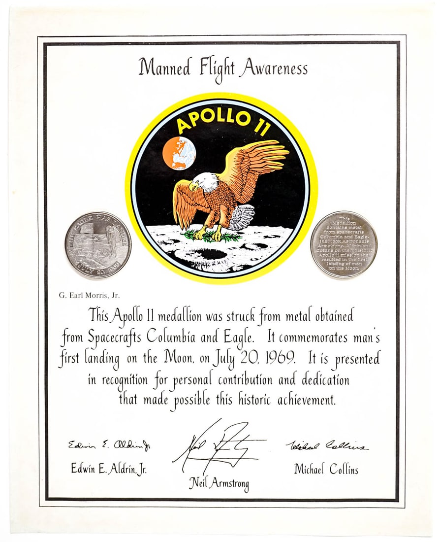 Apollo 11 Space Flown Medallions (2) (1 of 4)