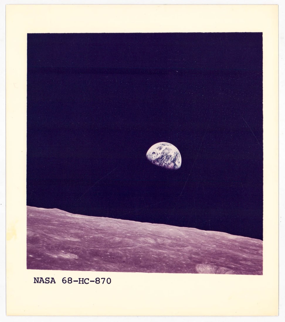 NASA Original Photo 68-HC-870: On Gaf Photo Paper. Measures 8 x 7 inches. EX+ condition. Unframed, loose and not glued or mounted. Measures 9 x 8 x .25 inches for shipping purposes only. Provenance: Estate of George Earl Morris Jr.