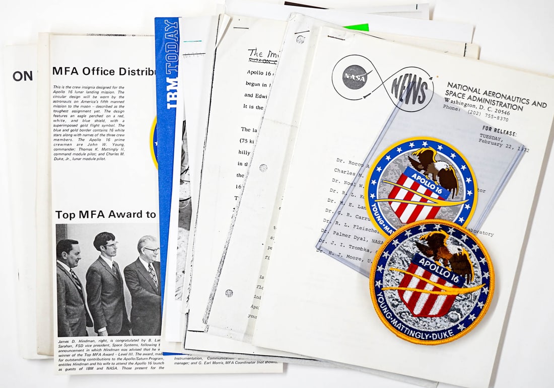 [NASA, Apollo 16] Employee Group (18 pcs) (1 of 13)