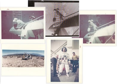 (4) Apollo 16 "Red Number" Photos (1) w/Negative