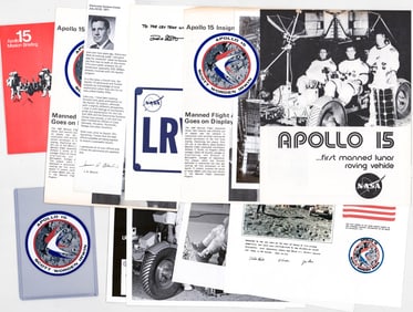NASA Apollo 15 Photos & Memorabilia (12 pcs)