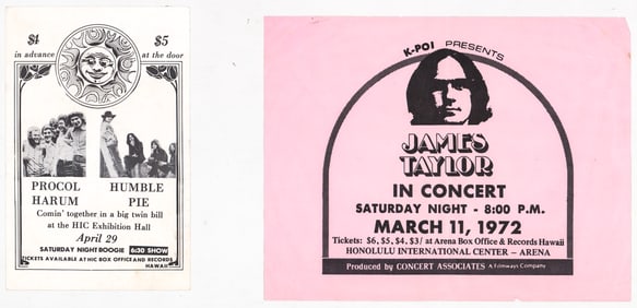 James Taylor, Procol Harum/Humble Pie Handbills