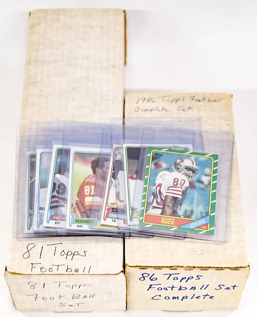 1981 Topps Football (527/528) , 1986 Topps FB Set (1 of 3)