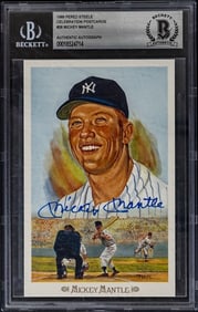 Mickey Mantle SIGNED 1989 Celebration BAS COA