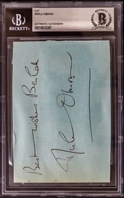 Merle Oberon SIGNED Cut BAS COA