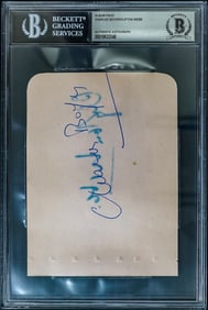 Charles Boyer / Clifton Webb SIGNED Cut BAS COA