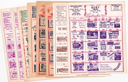 Ruby Theatre (7) Box Office Broadsides 1950's