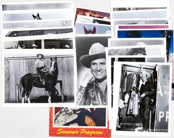 Gene Autry (20) Items [Souvenir Program, Photos]
