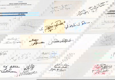 Celebrity (17) SIGNED Cut Signatures