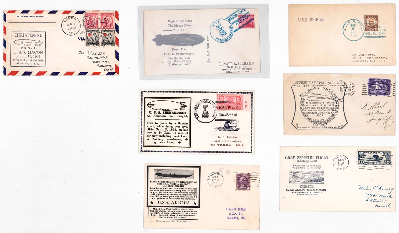 Dirigibles (Airships) Covers (7) [Graf Zeppelin] (1 of 17)